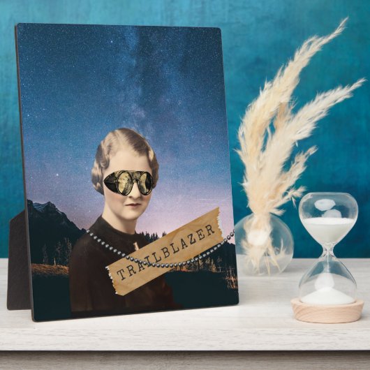  Pop van Woman Trailblazer Night Sky Art Fotoplaat (Zijkant)