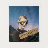  Pop van Woman Trailblazer Night Sky Art Wandkleed (Voorkant)