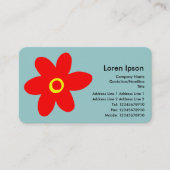 Pop ventilator - blauw (99CCCC) Visitekaartje (Voorkant)