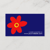 Pop ventilator - donkerblauw visitekaartje (Achterkant)