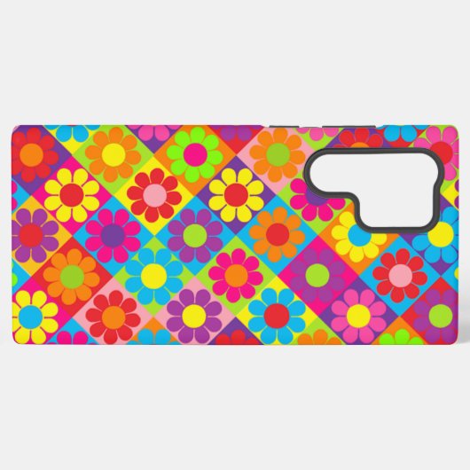 Pop ventilator Power Squares Samsung Galaxy Hoesje (Achterkant horizontaal)