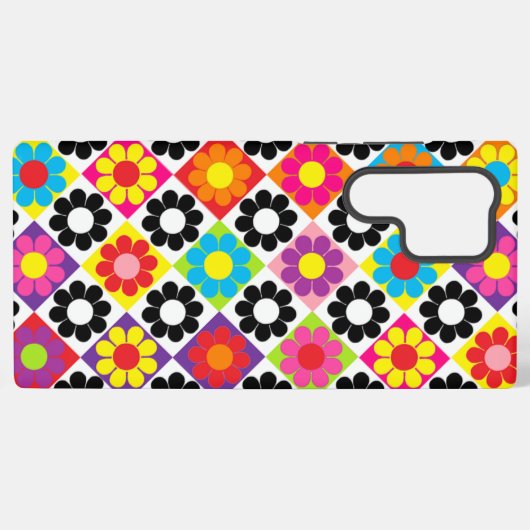 Pop ventilator Power Squares Samsung Galaxy Hoesje (Achterkant horizontaal)