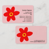Pop ventilator - Roze (FFCCCC) Visitekaartje (Voorkant / Achterkant)