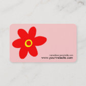 Pop ventilator - Roze (FFCCCC) Visitekaartje (Achterkant)