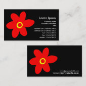 Pop ventilator - zwart visitekaartje (Voorkant / Achterkant)