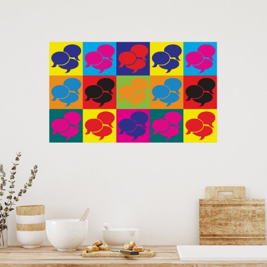Pop vertolken poster (Keuken)