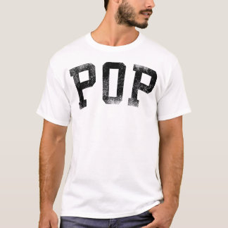 Pop Vet Lettertype Verjaardag T-shirt