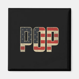 Pop Vette Patriottische Amerikaanse Vlag Vaderdag  Magneet