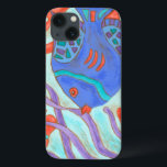 Pop vis Case-Mate iPhone case<br><div class="desc">Draai onder het zee met deze prachtige waterkleurige vis. Dit schilderij van Nancy Slocum legt het prachtige waterleven onder zeeen vast. Het vangt de meerkleurige vis met omringd door wild zeewier op het moment dat ze snel door zwemmen. Haal je mooie vissen vandaag op je volgende Zazzle product.</div>