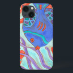 Pop vis Case-Mate iPhone case<br><div class="desc">Draai onder het zee met deze prachtige waterkleurige vis. Dit schilderij van Nancy Slocum legt het prachtige waterleven onder zeeen vast. Het vangt de meerkleurige vis met omringd door wild zeewier op het moment dat ze snel door zwemmen. Haal je mooie vissen vandaag op je volgende Zazzle product.</div>