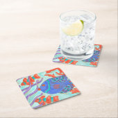 Pop vis kartonnen onderzetters (Insitu)