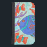 Pop vis galaxy s4 portefeuille hoesje<br><div class="desc">Draai onder het zee met deze prachtige waterkleurige vis. Dit schilderij van Nancy Slocum legt het prachtige waterleven onder zeeen vast. Het vangt de meerkleurige vis met omringd door wild zeewier op het moment dat ze snel door zwemmen. Haal je mooie vissen vandaag op je volgende Zazzle product.</div>