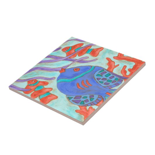 Pop vis tegeltje (Zijkant)