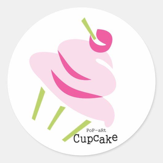 Pop VoetbalCaKe Ronde Sticker (Voorkant)