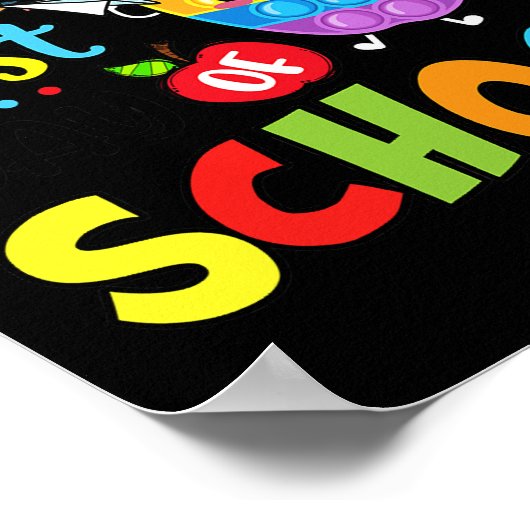 Pop voor de laatste dag van de schoolverkuiling Ap Poster (Hoek)