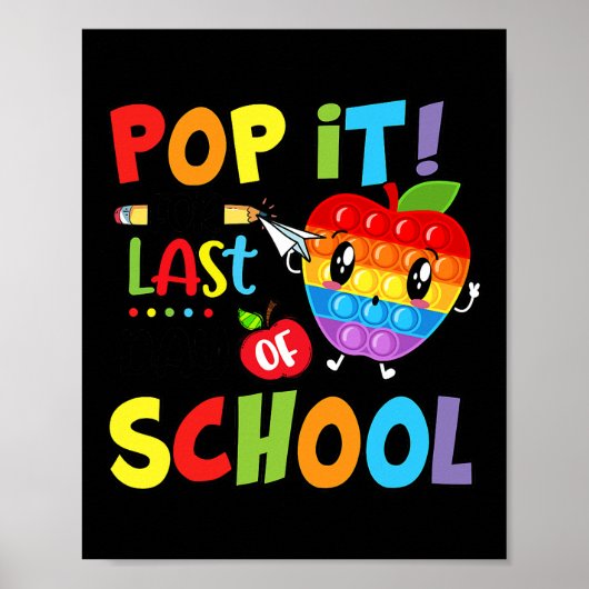 Pop voor de laatste dag van de schoolverkuiling Ap Poster (Voorkant)