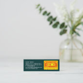 Pop voor gemengde tapes mini visitekaartje (Staand voorkant)