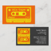Pop voor gemengde tapes visitekaartje (Voorkant / Achterkant)