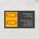 Pop voor gemengde tapes visitekaartje (Achterkant)