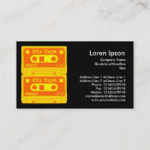 Pop voor gemengde tapes visitekaartje (Achterkant)