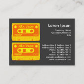 Pop voor gemengde tapes visitekaartje (Achterkant)