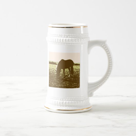 Pop voor paardengrazing bierpul (Rechts)