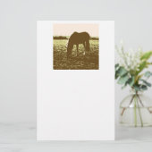 Pop voor paardengrazing briefpapier (Staand voorkant)