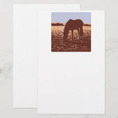 Pop voor paardengrazing briefpapier (Voorkant / Achterkant)
