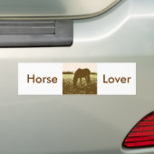 Pop voor paardengrazing bumpersticker (Op auto)