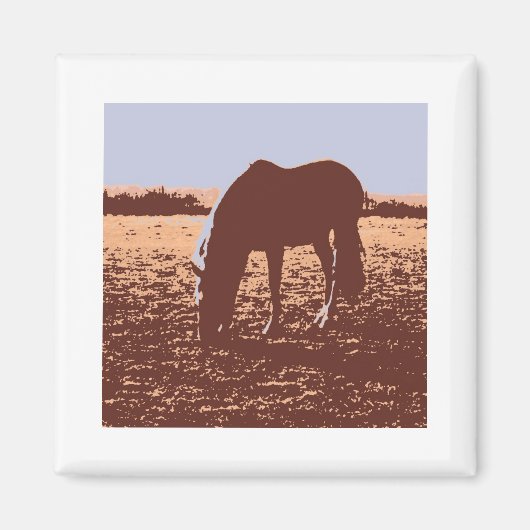 Pop voor paardengrazing magneet (Voorkant)