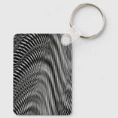 Pop voor zwart-wit-gitaartrippy sleutelhanger (Achterkant)