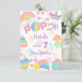 Pop voorbij! Pastel pop het gelukkige kind van de  Kaart (Staand voorkant)