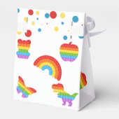 Pop voorbij! Pastel pop het verjaardagskind Bedankdoosjes (Achterkant)