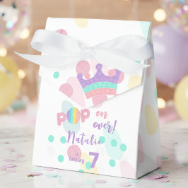 Pop voorbij! Pastel pop het verjaardagskind Bedankdoosjes