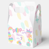 Pop voorbij! Pastel pop het verjaardagskind Bedankdoosjes (Geopend)