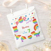 Pop voorbij! Pastel pop het verjaardagskind Bedankzakje (Geknipt)