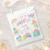 Pop voorbij! Pastel pop het verjaardagskind Bedankzakje (Geknipt)