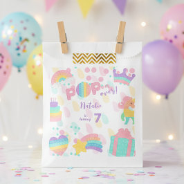 Pop voorbij! Pastel pop het verjaardagskind Bedankzakje