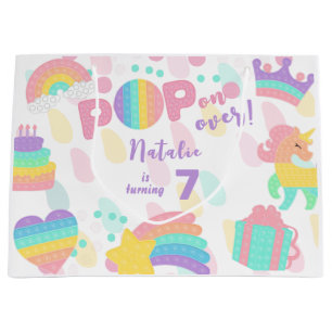 Pop voorbij! Pastel pop het verjaardagskind Groot Cadeauzakje