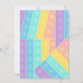 Pop voorbij! Pastel pop het verjaardagskind Kaart (Achterkant)