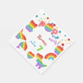 Pop voorbij! Pastel pop het verjaardagskind Servet (Hoek)