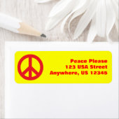 Pop vredesbord etiket (Insitu)