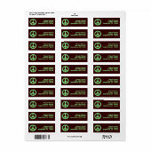 Pop vredesbord etiket (Full Sheet)