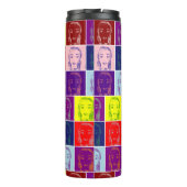 pop vrouw cartoon thermosbeker (Achterkant)