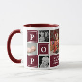 Pop Wij Houden Van Jou Maroon Aangepaste Fotocolla Mok (Links)