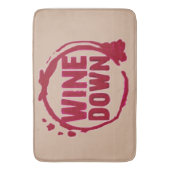 pop "WIJNDOWN" VAN KLEURENRUG Badmat (Voorkant Verticaal)