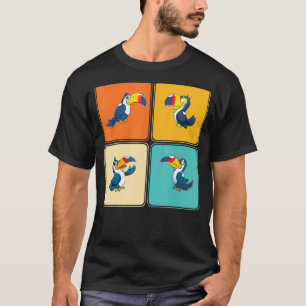Pop Wildlife Zoo Bird Animal Tropical Toucan T-shirt