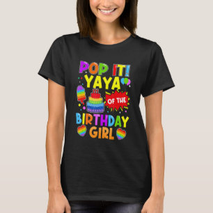 Pop Yaya van de Kinderen Famil van de Birthday Gir T-shirt