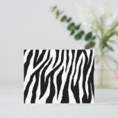 Pop Zebra Briefkaart (Staand voorkant)