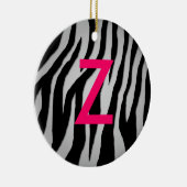 Pop Zebra Keramisch Ornament (Rechts)